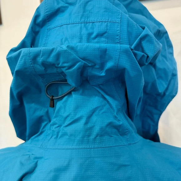 The North Face bright blue wind breaker jacket SZ L UC camping hiking VTG - Picture 8 of 14